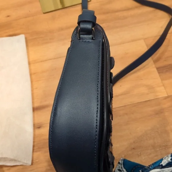 Kate Spade NWOT Zibbi Owl Navy ๐ Novelty Medium Flap Shoulder Crossbody Purse - Picture 9 of 15